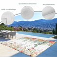 thumbnail image 3 of Spring Floral Outdoor Rug for Patio/Deck/Porch, Non-Slip Large Area Rug 5 x 7 Ft, Watercolor Roses Eucalyptus Leaves Botanical Indoor Outdoor Rugs Washable Area Rugs, Camping Rug Carpet Runner, 3 of 8