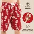 thumbnail image 5 of LazyOne Pajama Shorts For Men, Men's Separate Bottoms, Cotton Loungewear, Crustacean, Animal, Ocean (Lobster, X-Large), 5 of 7