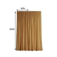 thumbnail image 3 of Efavormart 2 Pack | Gold Fire Retardant Scuba Polyester Curtain Panel Backdrops Wrinkle Free With Rod Pockets - 10ftx10ft, 3 of 10