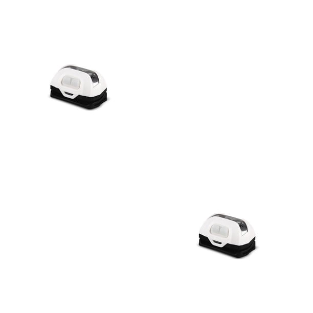 Greeniant faro sensor infrarrojo faro recargable 2 engranajes faro ajustable impermeable para senderismo al aire libre mochilero blanco Blanco 2piezas