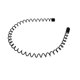 thumbnail image 3 of 6 diademas de metal para hombres y mujeres, diademas deportivas de primavera onduladas negras unisex, 3 of 5