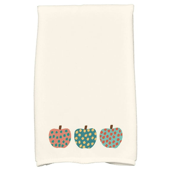 Simply Daisy 18" x 30" 3 Little Pumpkins Geometric Print Hand Towel
