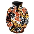 thumbnail image 1 of Sudadera con capucha y cremallera con estampado 3D de girasoles y leopardo para hombre, ropa de calle de manga larga, para primavera y otoño, 1 of 6