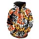 thumbnail image 1 of Sudadera con capucha y cremallera con estampado 3D de girasoles y leopardo para hombre, ropa de calle de manga larga, para primavera y otoño, 1 of 6