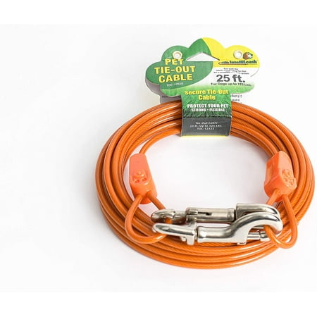 UPC: 0855198007221 | IntelliLeash Products Tie-Out Cable for Dogs. Multiple Sizes and Weight Ratings Available for Small Medium and Large Sized Dogs up to 250 Pounds.