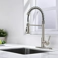 Spring Kitchen Spray Kitchen Faucet Pull Down Spray 3 Function Spring Mixer Hot Cold ...