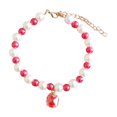 thumbnail image 2 of CBFFDC Pet Supply Pet Collar Skin Touch Pearls Colored Beads Trendy Personality Multicolor Adjustable Accessories, 2 of 7