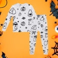 thumbnail image 3 of Shadoumai Halloween Pajamas Set Size 8 Pajamas You Color on for Cute Printed Diy Hand Painted Pjs Soft Shirt and Pant Sleepwear with Pockets Two-Piece Pj Sleepwear Sets, 3 of 3