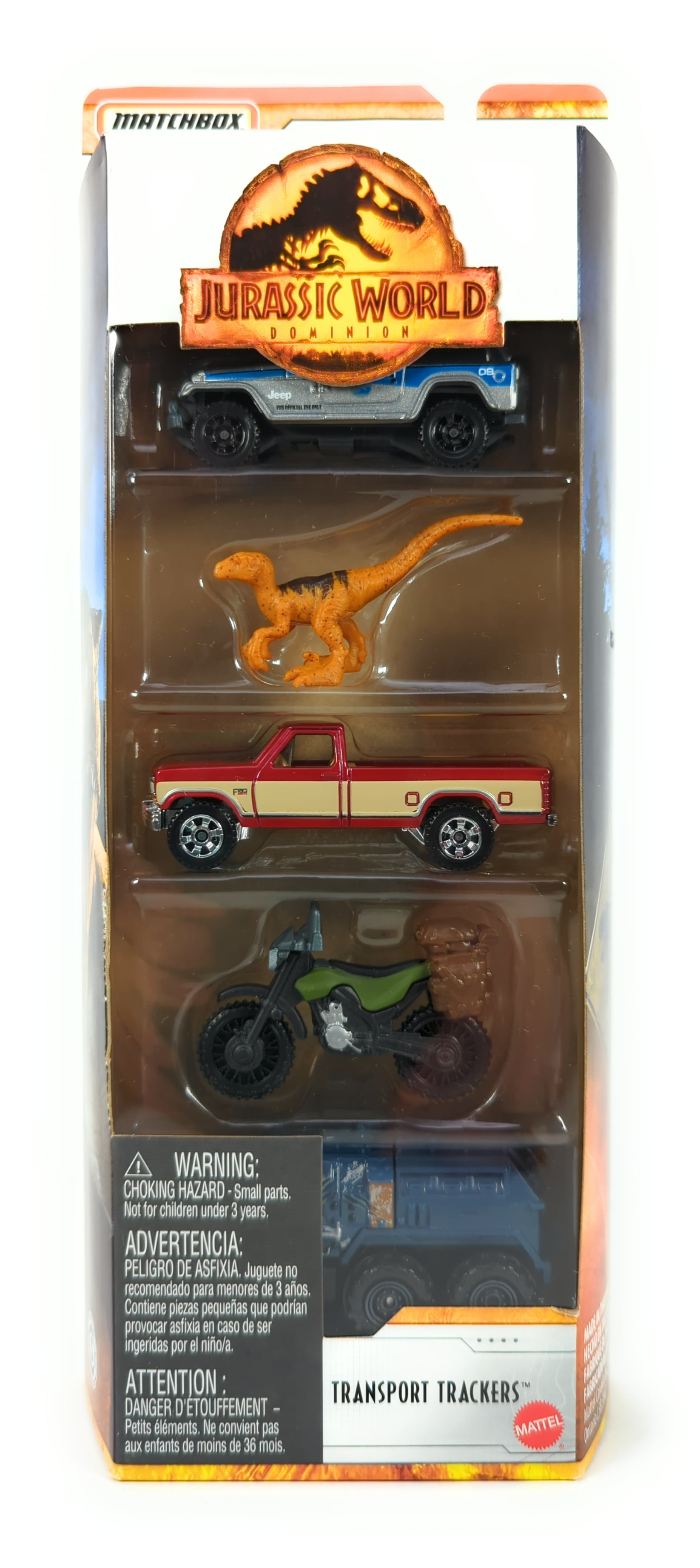 Matchbox Jurassic World Dominion Transport Trackers 164 Scale Vehicle