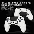 thumbnail image 2 of PlayVital Guardian Edition Anti-Slip Ergonomic Silicone Cover Case for ps5 Edge Controller, Soft Rubber Protector Skin for ps5 Edge Wireless Controller with Thumb Grip Caps - White, 2 of 9
