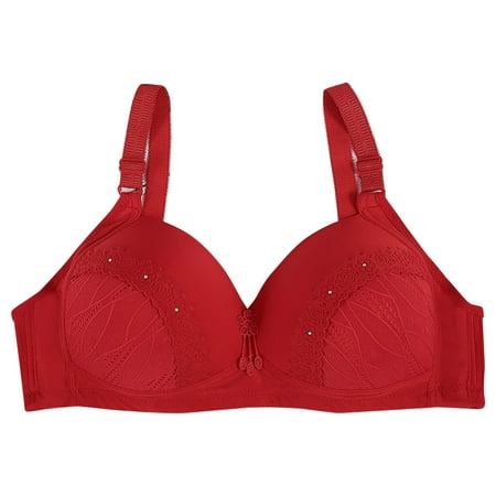 (2-Pack) Puawkoer Women s Underwear Push Up Women Bra Set and Underwear Plus No Steel Ring Comfort Sports Bras for Girls Adjustable Bra Women s Strapless Women Sports B