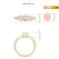thumbnail image 5 of ANGARA Natural Solitaire Diamond Celtic Knot Ring in 14K Yellow Gold for Women (Size-5mm| Color-G| Clarity-VS2) | April Birthstone, Anniversary, Jewelry Gift for Women | Natural Diamond Ring, 5 of 9