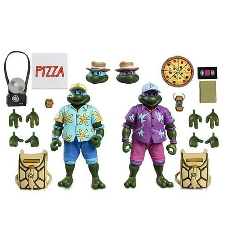 Teenage Mutant Ninja Turtles Vacation Leonardo & Donatello Figures 2pk