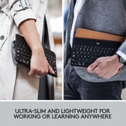 Logitech Keys-To-Go Super-Slim and Super-Light Bluetooth Keyboard for iPhone, iPad, and Apple TV, Black