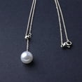 thumbnail image 5 of UDIYO Necklace Exquisite Adjustable Single Faux Pearl Pendant Chain Women Jewelry for Daily Life, 5 of 6