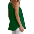 thumbnail image 4 of SLADYGLO Women Sleeveless Front Pleated Curved Hem Sling Tank Top, 4 of 4