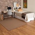 Mainstays Titan Solid Indoor Living Room Area Rug, Pecan, 5' x 7