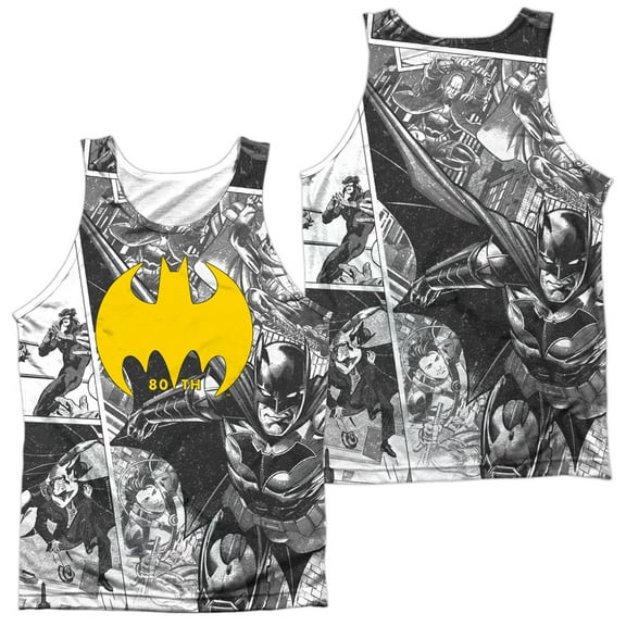 Batman - Collage (Front/Back Print) - Tank Top - Small