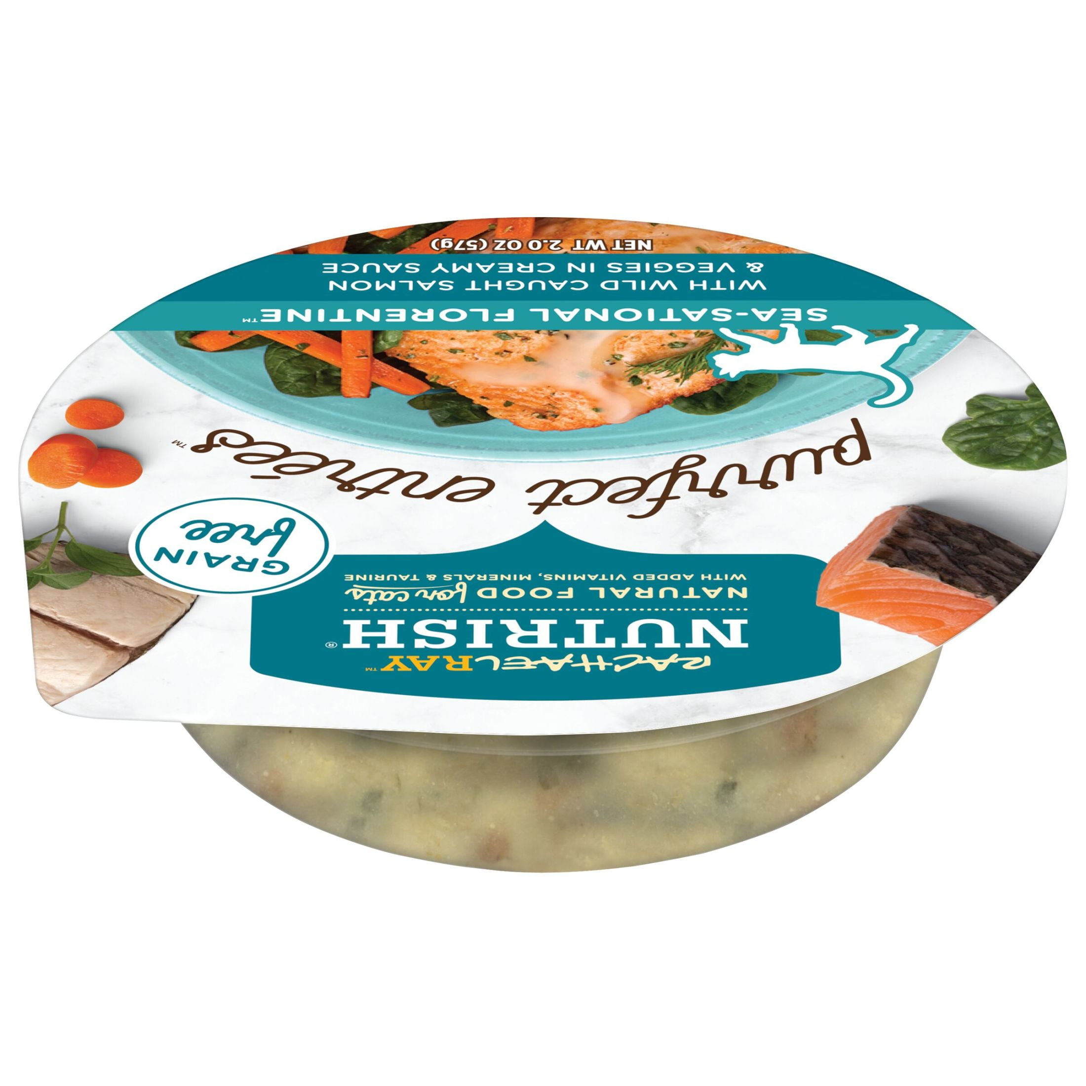 Rachael Ray Nutrish Purrfect Entrees Sea-Sational Florentine Wet Cat Food, 2 oz. Cup