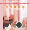 thumbnail image 4 of White Electric Fan Heater Room Mini Fan Bathroom Heater 800W Rocker Switch and Overheat Protection Sensor, 4 of 5