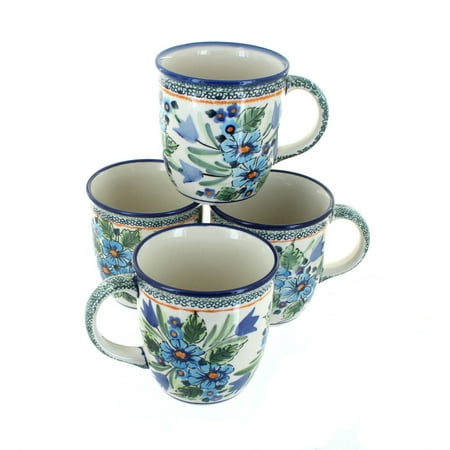 Hull Pottery - Polish Pottery Ballina 4 Piece Coffee Mug Set