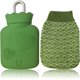 thumbnail image 1 of Mini botella de agua caliente, bolsa de agua caliente de silicona para niños, adecuada para aliviar el dolor, calambres, espalda, cuello, pies (verde), 1 of 4