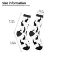 thumbnail image 2 of Fuzoiu Black Rabbit Print Kids Socks For Boys Girls,Grip Crew Socks with Non Slip,Lightweight Stretch Crew Socks,Toddlers Crew Boot Socks, 2 of 5