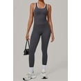 thumbnail image 2 of SKQIT Womens Workout Set Two Piece Racerback Color Block Sports Bra Matching High Waist Leggings Gym Work Pilates Outfits, 2 of 7