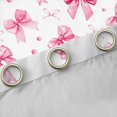 thumbnail image 4 of Manfei Pink Bowtie Girl Black Out Curtains, Princess Bowknot Ribbon Curtains Pack of 2 (42x63 Each), Chic Bow Knot Bedroom Curtains, Kawaii Room Decor, 4 of 6