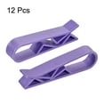 thumbnail image 3 of Uxcell Garbage Bin Clip Kitchen Trash Bag Non-Slip Clip Clamp Purple 12 Pack, 3 of 5