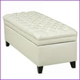 thumbnail image 6 of Storage Ottoman with Spacious Hidden Storage & Soft PU Upholstery Juliana | Ivory | PU, 6 of 12