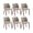 Camel, variant on Modern Wing Back Dining Chairs Set of 4 - PU Leather Upholstered, Thick Cushions, Wood Legs, Leveling Feet - Kitchen Dining Room, Brown - 2 Boxes | 4PCS PU | Brown