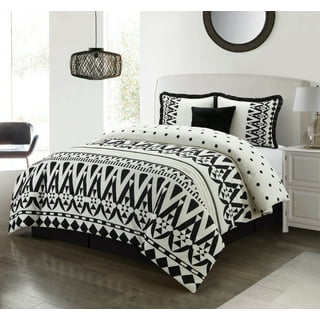 Lanco Polyester Comforter Set, Full, Black, 7-Pieces - Walmart.com
