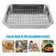 thumbnail image 5 of 1 set Bandeja para hornear de acero inoxidable con rack Práctico Artículos de horno Bandeja para hornear, 5 of 8