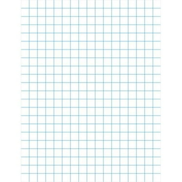 school smart double sided graph paper with chipboard back 8 5 x 11 white pack of 500 walmart com