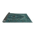 thumbnail image 2 of Ahgly Company Indoor Rectangle Medallion Light Blue Traditional Area Rugs, 2' x 3', 2 of 4