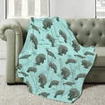 thumbnail image 2 of Yibo Flannel Fleece Bed Blanket Anime Game Video Food Lightweight Cozy for Bedroom All Season Sofa Decor Gift for Kids, 2 of 7