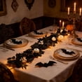thumbnail image 3 of Clearance! Halloween Garland Lighted Dark Vine with Mini Pumpkins Berries for Mantle Fireplace Door Frame Indoor Outdoor Spooky Party Home Decoration Holiday Festival Illuminated Decor, 3 of 8