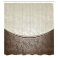thumbnail image 2 of Ambesonne Vintage Shower Curtain, Victorian Motifs Baroque, 69"Wx70"L, Dark Brown, 2 of 4