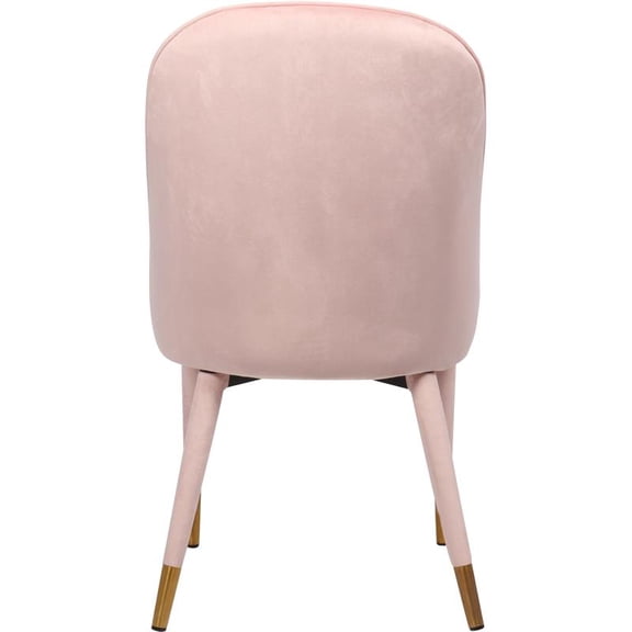 Meridian Furniture Belle Pink Velvet Dining Chair (Set of 2)