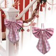 thumbnail image 2 of TIELUTT Extra Large Bow with Flowing Ribbon for Festive and Door Hanging Christmas Decorations Hanging Large Hanging Window Stain Glass for Kids Strong and Stretchy String .4 Gel Vase for Windows, 2 of 6