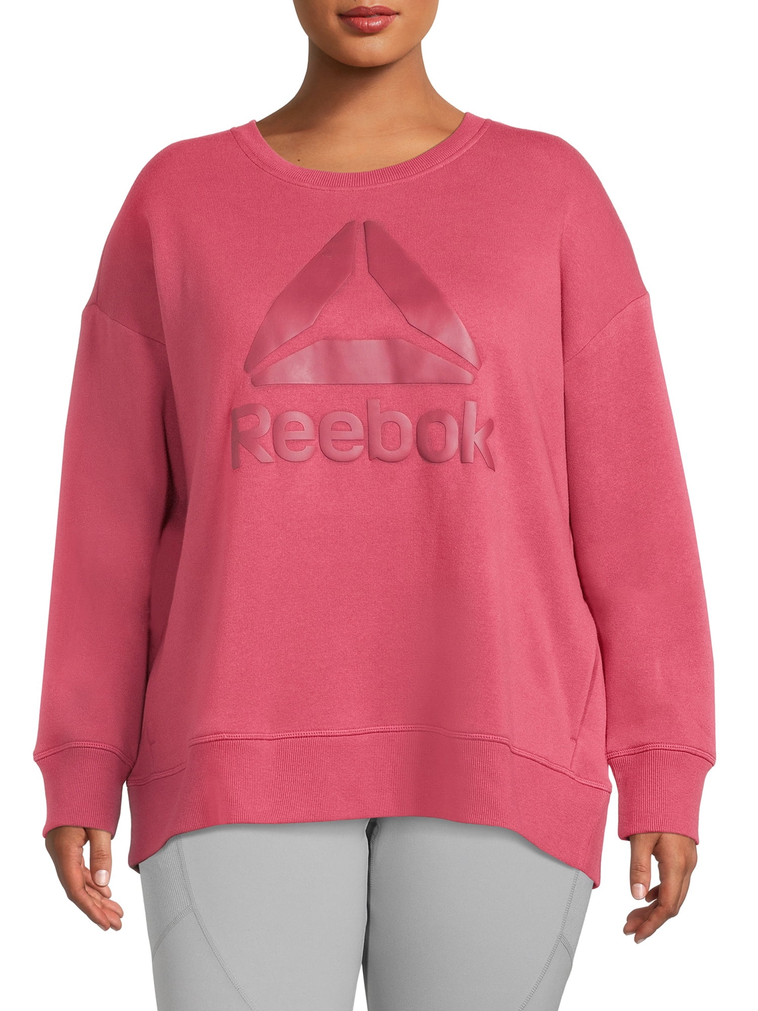Reebok Women's Plus Gravity Fleece Crewneck Sweatshirt