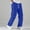 Blue, variant on Men's Baggy Parachute Pants Loose Casual Wide Leg Lightweight Quick Dry Deep Pockets Urban Pants