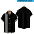 thumbnail image 3 of Mens Shirts with Pocket Trendy Button Down Shirts Plus Size Lapel Short Sleeve Shirts, 3 of 5