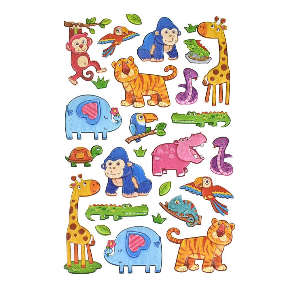 Dinosaur Puffy Stickers-Colorful Dinosaur Stickers-Cartoon Dinosaur Stickers-Rewards For Kids-Dinosaur Project Stickers Puffy Stickers