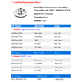 thumbnail image 2 of Front Brake Rotor and Hub Assembly - Compatible with 1997 - 2000 Ford F-150 1998 1999, 2 of 2