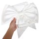 thumbnail image 3 of ADDHAT Detachable Satin Bow Train for Wedding Dress Elegant White Fabric Bridal Gown Accessory, 3 of 8