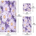 thumbnail image 3 of Coolnut Cute Daisy Bathroom Towel Set Absorbent Soft 3-Piece Bath Towel Hand Towel Washcloth Decorative Towels for Bathroom Gym Hotel Beach Swimming Pool Washcloth Gift, 3 of 7