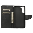 thumbnail image 6 of Feishell Wallet Case for Samsung Galaxy S22+ 5G,Retro PU Leather Butterfly Embossed Pattern Full Protection Anti-Scratch Magnetic Clasp Flip Holder Card Slots & Cash Pocket Phone Cover,Black, 6 of 6