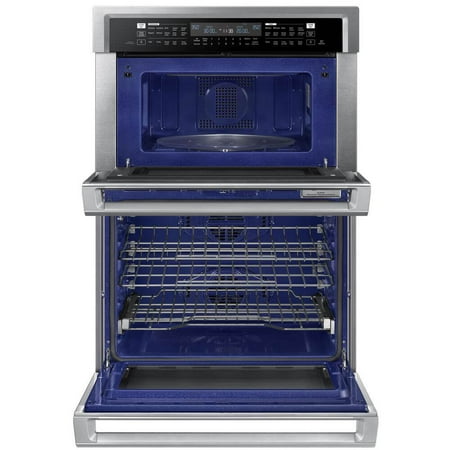 Samsung - 30" Microwave Combination Wall Oven with Steam Cook and WiFi - Stainless Steel